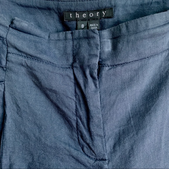 Theory linen blend shorts - Picture 3 of 5